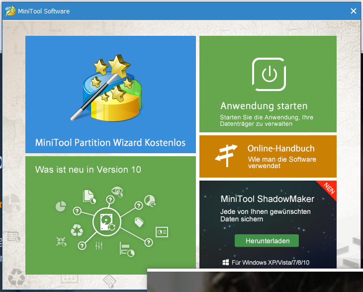 PartitionWizardHomeStart